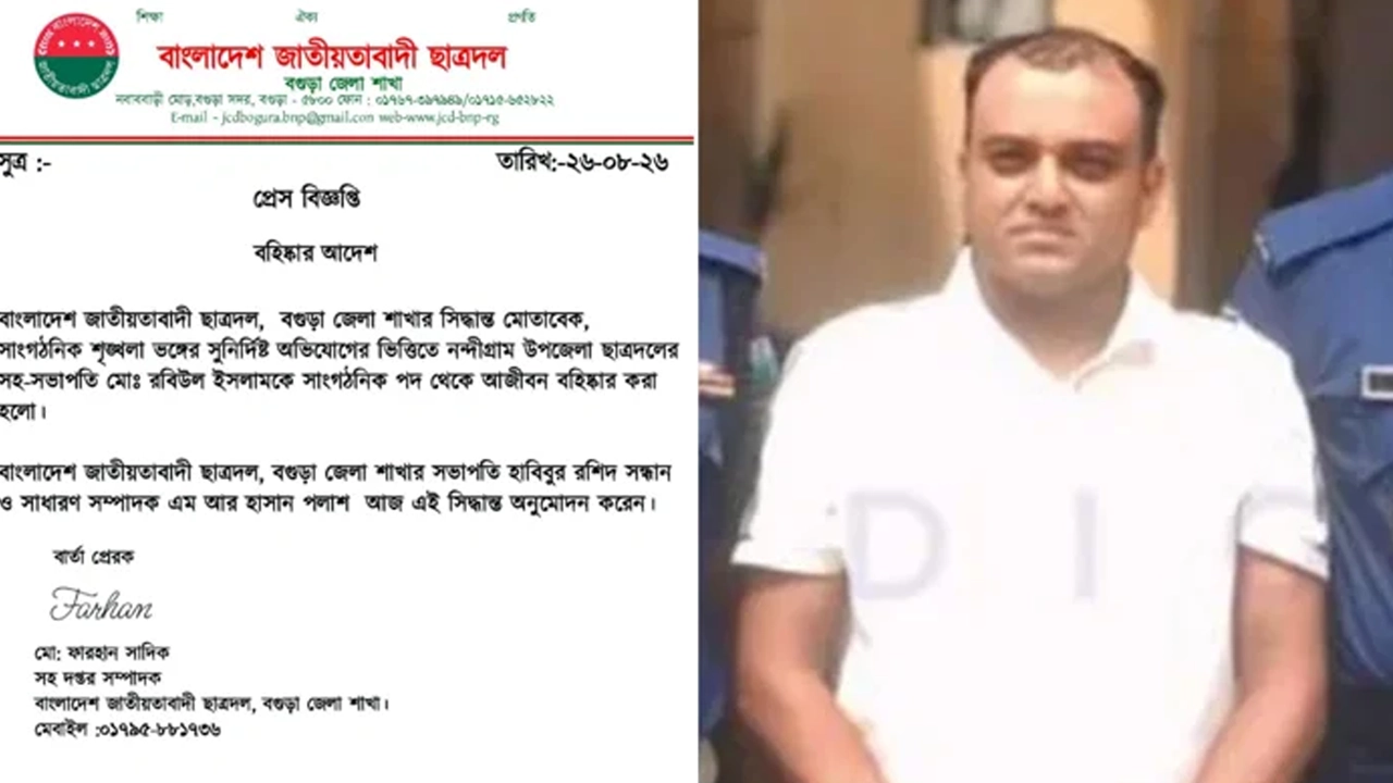 উপজেলা ছাত্রদলের সহসভাপতি মো. রবিউল ইসলাম। ছবি: সংগৃহীত