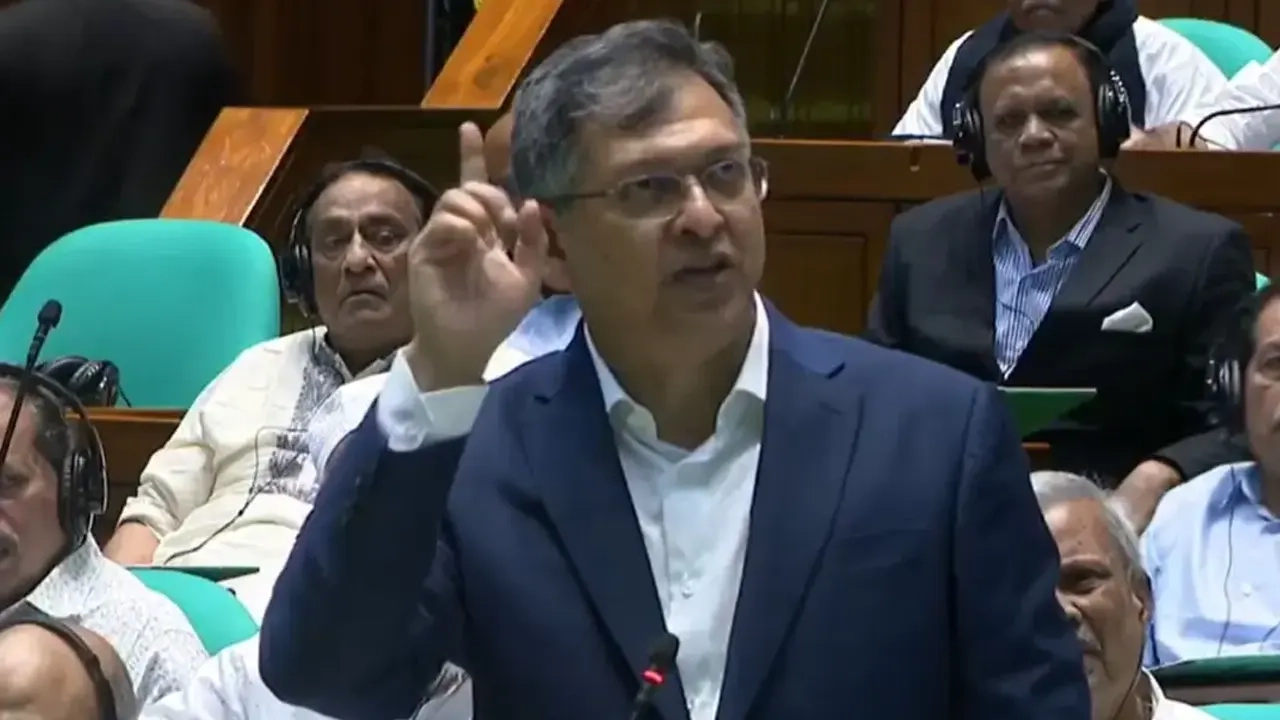 সংসদে বক্তব্য রাখেন সালাহউদ্দিন আহমদ।
