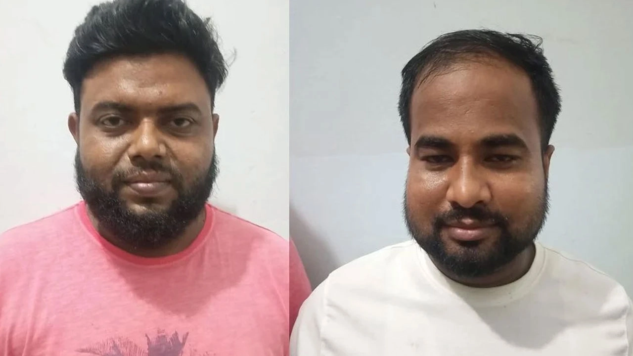 গ্রেপ্তার দুই ছাত্রলীগ নেতা। ছবি: সংগৃহীত