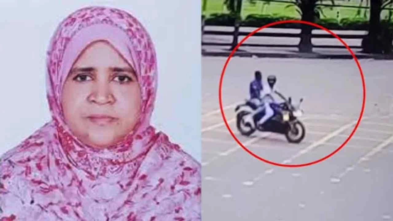 নিহত স্কুলশিক্ষিকা মোছা. রনজিলা সরকার ও সন্দেহভাজন দুই মোটরসাইকেল আরোহীর সিসিটিভি ফুটেজ