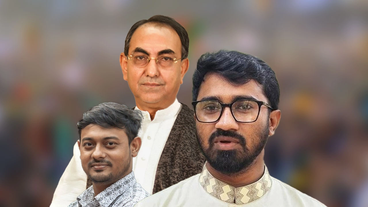 রাশেদ খান, মির্জা আব্বাস ও নাসীরুদ্দীন পাটওয়ারী। ছবি: সংগৃহীত