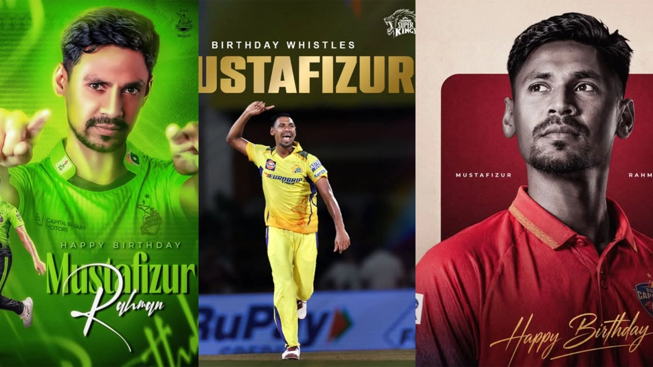 জন্মদিনে মুস্তাফিজকে শুভেচ্ছায় ভাসাল বিশ্বের বিভিন্ন ক্রিকেট ফ্র্যাঞ্চাইজি। ছবি: সংগৃহীত