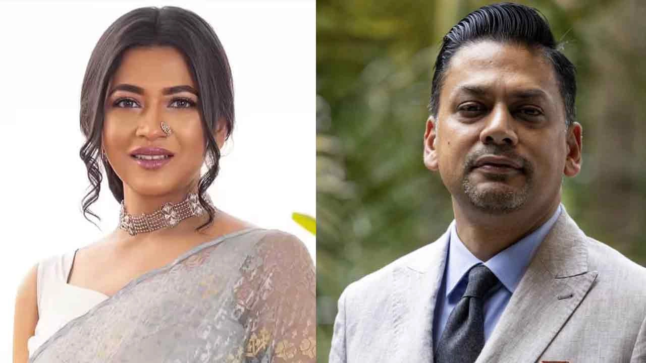 অভিনেত্রী আজমেরী হক বাঁধন (বাঁয়ে) ও ফাহাম আব্দুস সালাম
