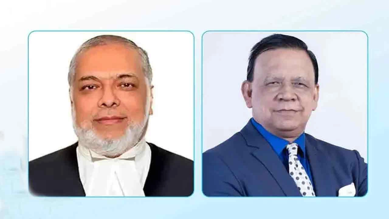 প্রধান বিচারপতি জুবায়ের রহমান চৌধুরী ও ব্যারিস্টার এ এম মাহবুব উদ্দিন খোকন