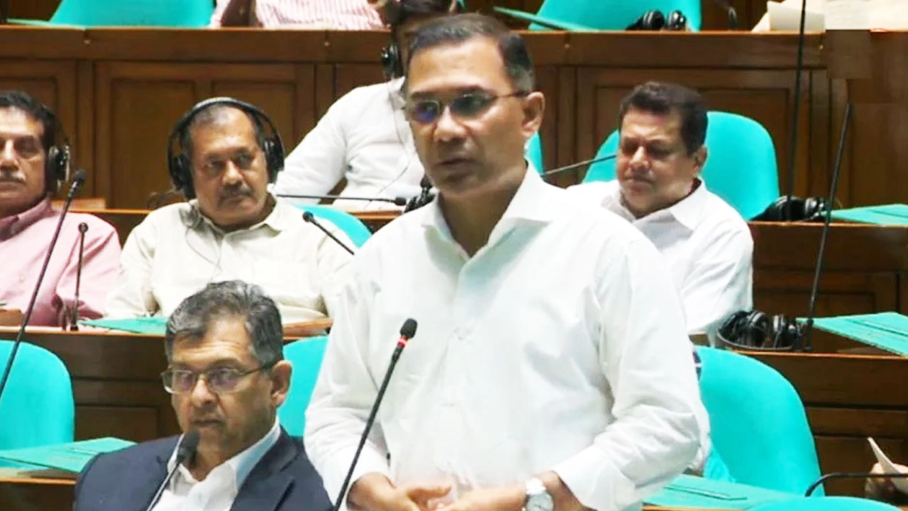 সংসদে প্রধানমন্ত্রী তারেক রহমান। ছবি: সংগৃহীত