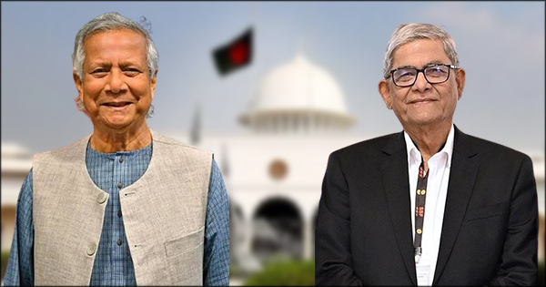 রাষ্ট্রপতি পদে আলোচনায় দুই নাম - ড. মুহাম্মদ ইউনূস ও মির্জা ফখরুল ইসলাম আলমগীর। আপনার পছন্দে কে ভোট দিন।