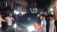 কানাইঘাটে নাসীরুদ্দীন পাটওয়ারীর বহরের গাড়ির চাকা পাংচার