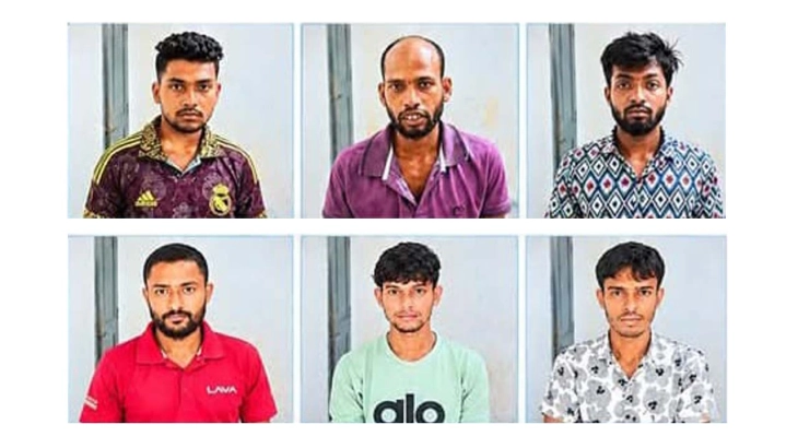 আগৈলঝড়ায় দিনভর মাদকবিরোধী অভিযান, গ্রেপ্তার ৬ 